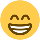 笑容可掬的脸emoji素材一 160x160像素