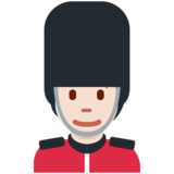 警卫：浅肤色emoji素材一 160x160像素