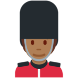 警卫：中等深色肤色emoji素材一 160x160像素