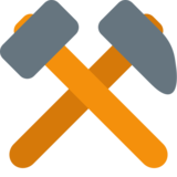 锤和镐emoji素材一 160x160像素