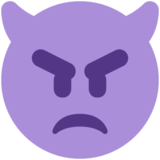 生气的小怪物脸emoji素材一 160x160像素