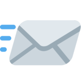 传入信封、放入信封emoji素材一 160x160像素