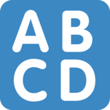 输入拉丁文大写emoji素材一 160x160像素