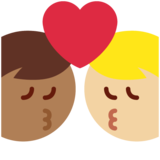 亲吻: 男人男人中等-浅肤色中等-深肤色emoji素材一 160x160像素