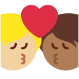 亲吻: 成人成人中等-深肤色中等-浅肤色emoji素材一 160x160像素