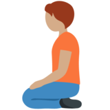 下跪者：中等肤色emoji素材一 160x160像素