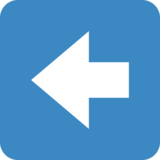 左箭头emoji素材一 160x160像素