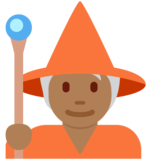 法师：中黑肤色emoji素材一 160x160像素