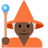 法师：暗肤色emoji素材一 160x160像素
