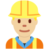男施工员:中浅肤色emoji素材一 160x160像素
