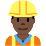 男建筑工人:深色肤色emoji素材一 160x160像素