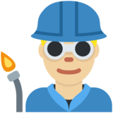 工厂男人：中浅肤色emoji素材一 160x160像素