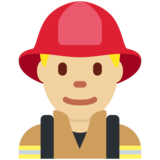 男消防员:中浅肤色emoji素材一 160x160像素