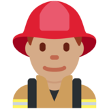 男消防员：中等肤色emoji素材一 160x160像素