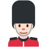 男警卫：浅肤色emoji素材一 160x160像素