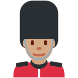 男警卫：中等肤色emoji素材一 160x160像素