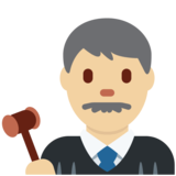 男法官：中浅肤色emoji素材一 160x160像素