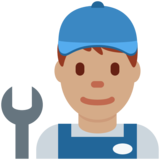 男机械工：中等肤色emoji素材一 160x160像素