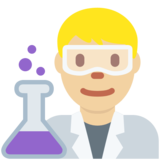 男科学家：中浅肤色emoji素材一 160x160像素