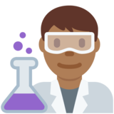 男科学家：中黑肤色emoji素材一 160x160像素