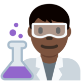 男科学家:深色肤色emoji素材一 160x160像素