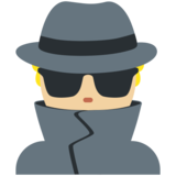 男侦探：中等浅肤色emoji素材一 160x160像素