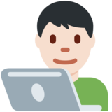 男技术员：浅肤色emoji素材一 160x160像素