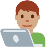 男技术员：中等肤色emoji素材一 160x160像素