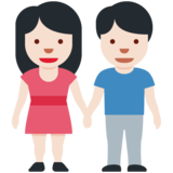 男女牵手：浅肤色emoji素材一 160x160像素