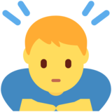 男子鞠躬emoji素材一 160x160像素