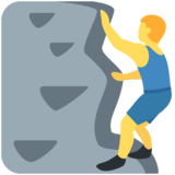 正在攀爬的人emoji素材一 160x160像素