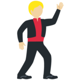 男子舞蹈：中浅肤色emoji素材一 160x160像素