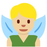 男仙子：中浅肤色emoji素材一 160x160像素