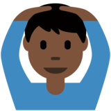 做“好”手势的男人：肤色暗淡emoji素材一 160x160像素