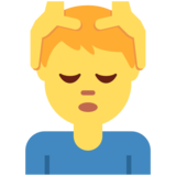 男人在按摩emoji素材一 160x160像素