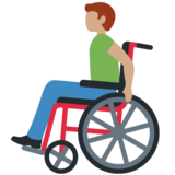 手动轮椅男：中等肤色emoji素材一 160x160像素