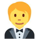 穿燕尾服的男人emoji素材一 160x160像素