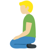 跪男：中浅肤色emoji素材一 160x160像素