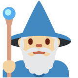 男法师：中等浅肤色emoji素材一 160x160像素