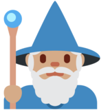 男法师：中等肤色emoji素材一 160x160像素