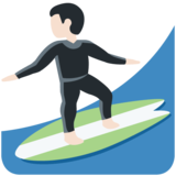 男子冲浪：浅肤色emoji素材一 160x160像素