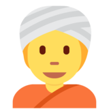 戴头巾的人emoji素材一 160x160像素