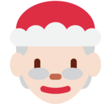 女圣诞老人:浅肤色emoji素材一 160x160像素