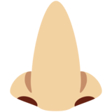 鼻子：中浅肤色emoji素材一 160x160像素