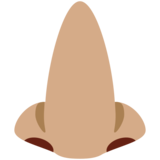 鼻子：中等肤色emoji素材一 160x160像素