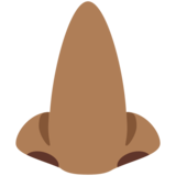 鼻子：中黑肤色emoji素材一 160x160像素
