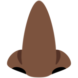 鼻子：深色肤色emoji素材一 160x160像素