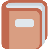 带装饰盖的笔记本emoji素材一 160x160像素