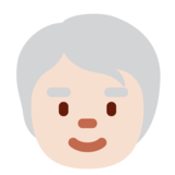 老年人：肤色浅emoji素材一 160x160像素
