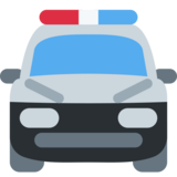 迎面而来的警车emoji素材一 160x160像素